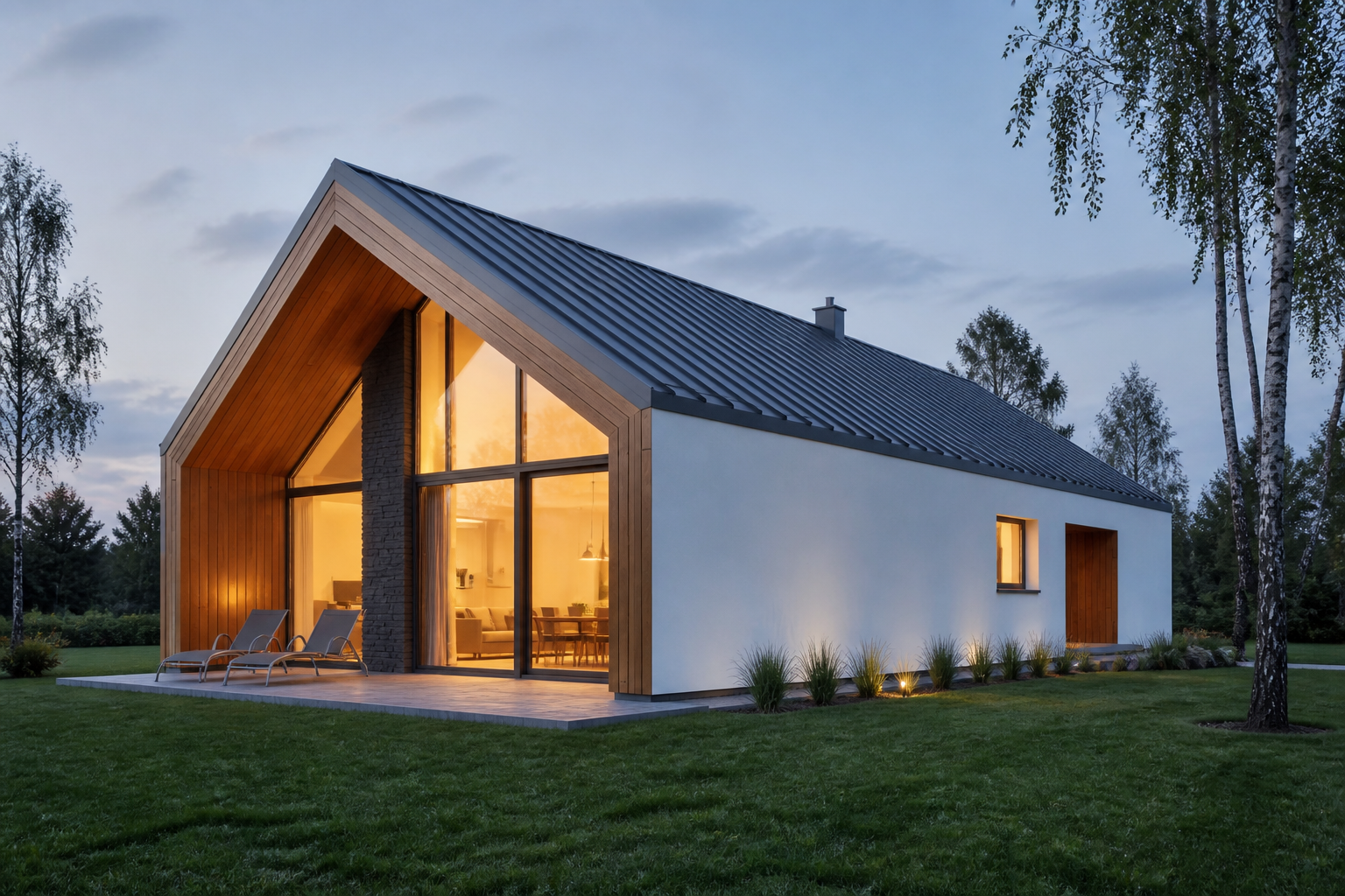 Doina · grange compacte, terrasse à l'est