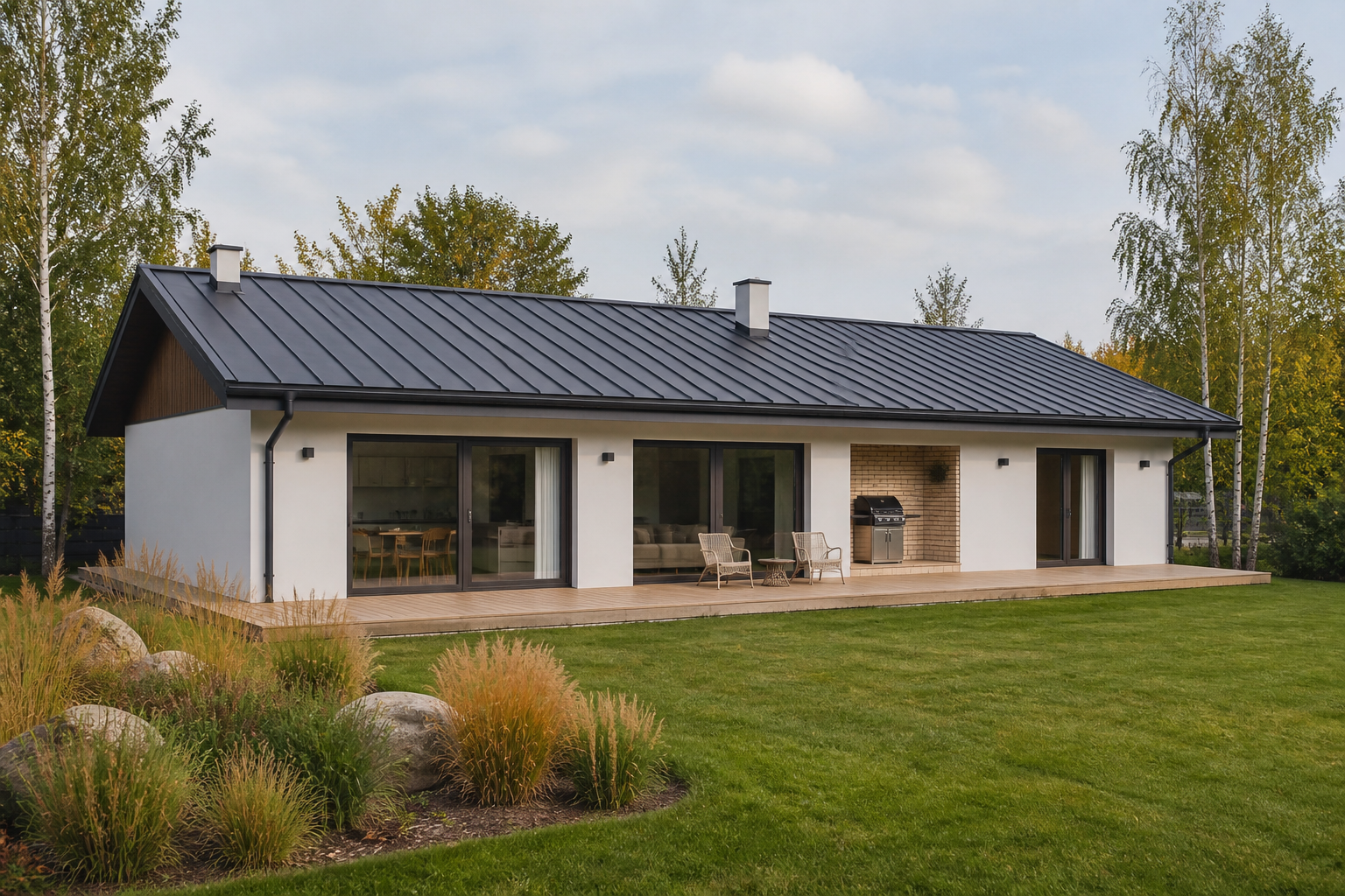 Tisa · terrasse sur toute la façade, garage double